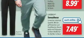 Lidl LIVERGY Sweathose Angebot