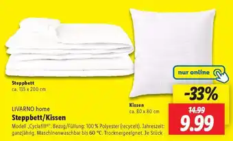 Lidl LIVARNO home Steppbett/Kissen Angebot