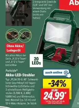 Lidl PARKSIDE Akku-LED-Strahler Angebot
