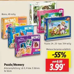 Lidl Puzzle/Memory Angebot