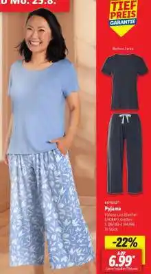 Lidl ESMARA Pyjama Angebot