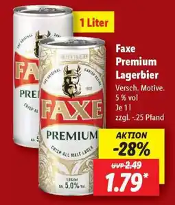 Lidl Faxe Premium Lagerbier Angebot