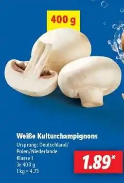 Lidl Weiße Kulturchampignons Angebot