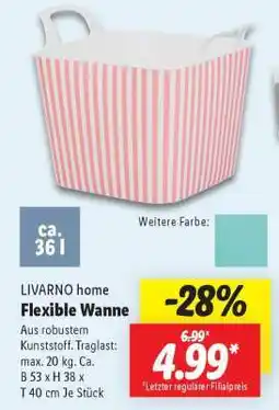 Lidl LIVARNO home Flexible Wanne Angebot