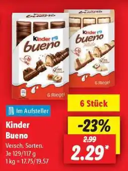 Lidl Kinder Bueno Angebot