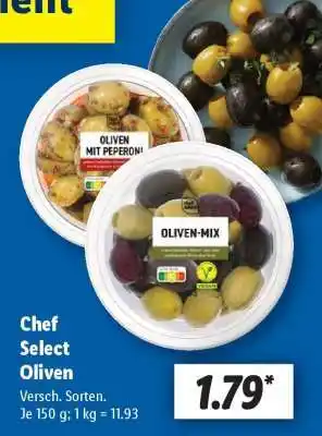 Lidl Chef Select Oliven Angebot