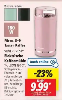 Lidl SILVERCREST Elektrische Kaffeemühle Angebot