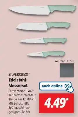 Lidl SILVERCREST Edelstahl-Messerset Angebot