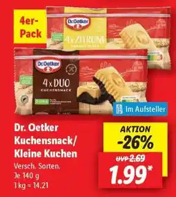 Lidl Dr. Oetker Kuchensnack/Kleine Kuchen Angebot