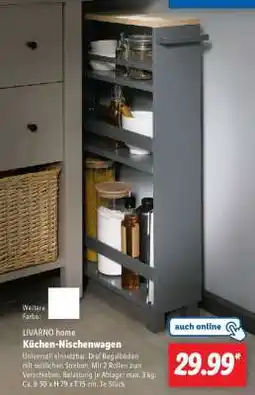 Lidl LIVARNO home Küchen-Nischenwagen Angebot