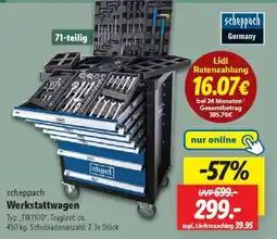 Lidl scheppach Werkstattwagen Angebot