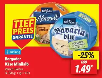 Lidl Bergader Käse Minilaib Angebot