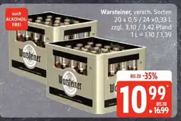 Edeka Warsteiner, versch. Sorten Angebot