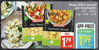 Edeka Bürger Spätzle, Gnocchi oder Schupfnudeln Angebot