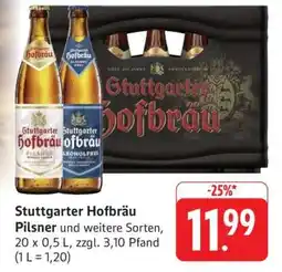Edeka Stuttgarter Hofbräu Pilsner Angebot