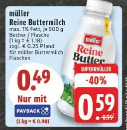 Edeka MÜLLER Reine Buttermilch Angebot