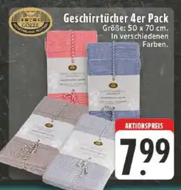 Edeka Geschirrtücher 4er-Pack Angebot