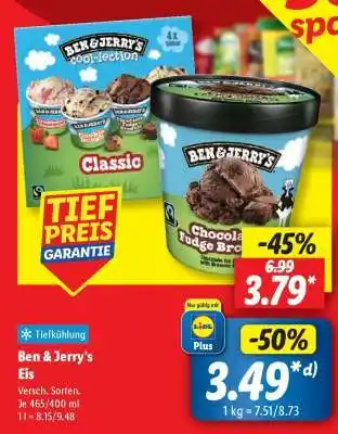 Lidl BEN & JERRY’S Eis Angebot