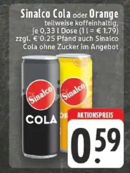 Edeka Sinalco Cola oder Orange Angebot