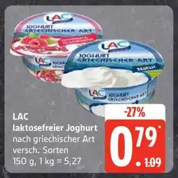 Edeka LAC laktosefreier Joghurt nach griechischer Art Angebot