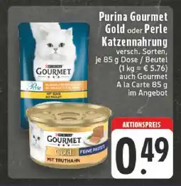 Edeka Purina Gourmet Gold oder Perle Katzennahrung Angebot