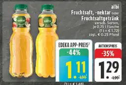 Edeka albi Fruchtsaft, -nektar oder Fruchtsaftgetränk Angebot