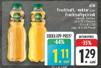 Edeka albi Fruchtsaft, -nektar oder Fruchtsaftgetränk Angebot