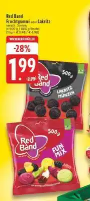 Edeka Red Band Fruchtgummi oder Lakritz Angebot