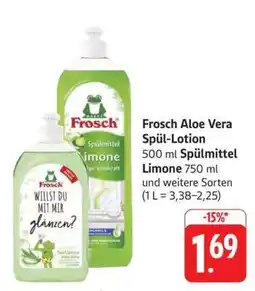 Edeka Frosch Aloe Vera Spül-Lotion Angebot