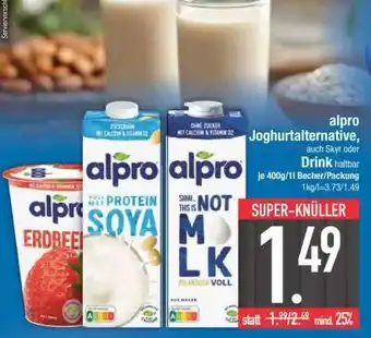 Edeka alpro Joghurtalternative, auch Skyr oder Drink haltbar Angebot