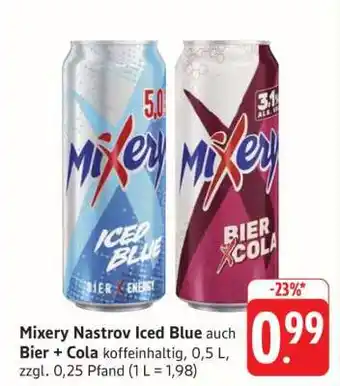 Edeka Mixery Nastrov Iced Blue / Bier + Cola Angebot
