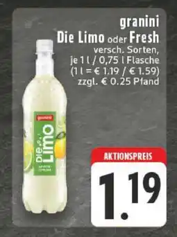 Edeka Granini Die Limo oder Fresh Angebot