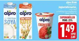 Edeka alpro Drink haltbar oder Joghurtalternative Angebot