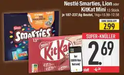 Edeka Nestlé Smarties , Lion oder KitKat Mini Angebot