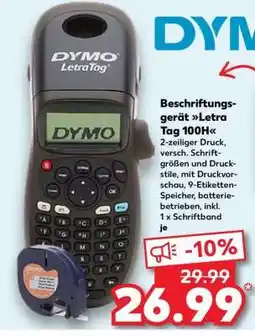 Kaufland Beschriftungsgerät Letra Tag 100H Angebot