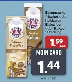 Famila Nord Ost Bärenmarke Frischer oder Haltbarer Eiskaffee oder Kakao Angebot