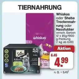 Famila Nord Ost Whiskas oder Sheba Tiernahrung Angebot