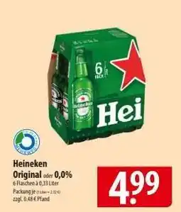 Famila Nord Ost Heineken Original oder 0,0% Angebot