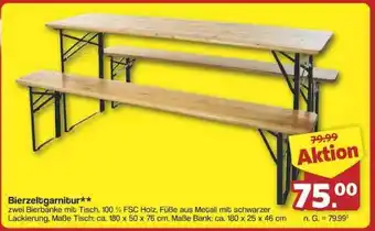 Famila Nord Ost Bierzeltgarnitur Angebot