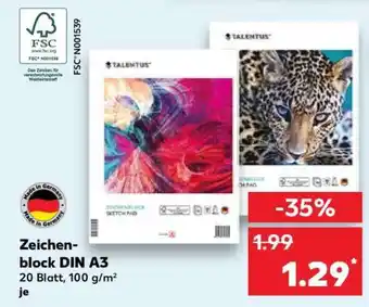 Kaufland Zeichenblock DIN A3 Angebot