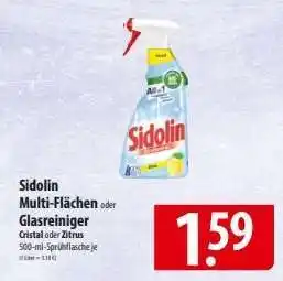 Famila Nord Ost Sidolin Multi-Flächen oder Glasreiniger Angebot