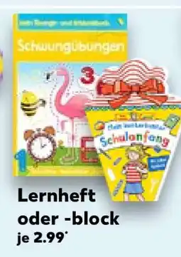 Kaufland Lernheft oder -block Angebot