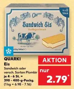 Kaufland QUARKI Eis Angebot