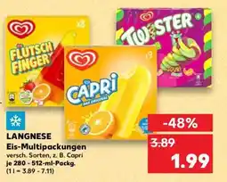 Kaufland LANGNESE Eis-Multipackungen Angebot