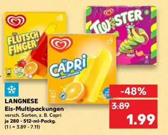 Kaufland LANGNESE Eis-Multipackungen Angebot