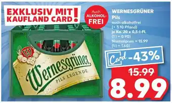 Kaufland WERNESGRÜNER Pils Angebot