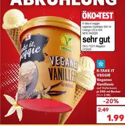 Kaufland K-TAKE IT VEGGIE Veganes Vanilleeis Angebot