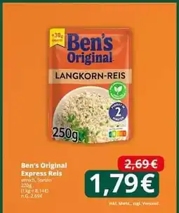 Famila Nord Ost Ben’s Original Express Reis Angebot