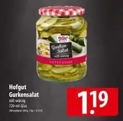 Famila Nord Ost Hofgut Gurkensalat Angebot