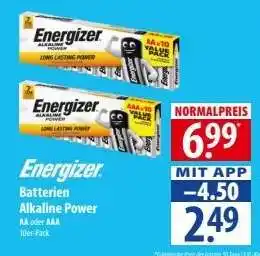 Famila Nord Ost Energizer Batterien Alkaline Power Angebot